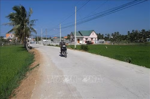 Hệ thống đường giao thông tại huyện Ninh Phước (Ninh Thuận). Ảnh: Nguyễn Thành - TTXVN
