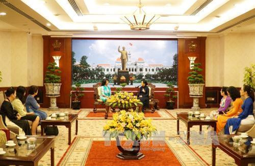 Quang cảnh buổi tiếp. Ảnh: Phương Vy - TTXVN