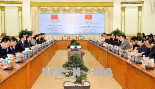 Quang cảnh buổi làm việc. Ảnh: Xuân Khu-TTXVN