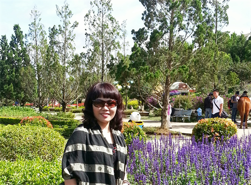 Du khách tham quan vườn hoa Đà Lạt