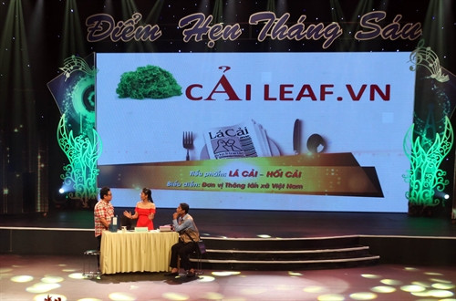 Tiểu phẩm “Lá cải - hối cải” của Thông tấn xã Việt Nam. Ảnh: Mạnh Linh-TTXVN