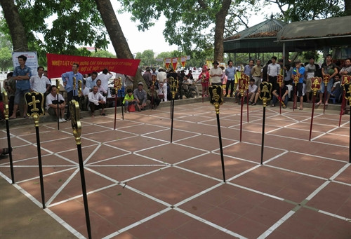 Chơi cờ trong lễ hội Đền Đô là một nét văn hóa truyền thống độc đáo