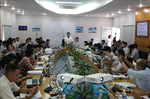 Buổi giải trình các vấn đề liên quan đến dự án Giải quyết ngập do triều. Ảnh: Xuân Dự - TTXVN Buổi giải trình các vấn đề liên quan đến dự án Giải quyết ngập do triều. Ảnh: Xuân Dự - TTXVN