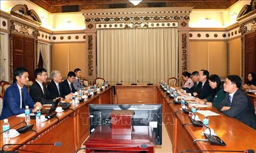 Quang cảnh buổi làm việc. Ảnh: Xuân Khu-TTXVN