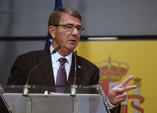 Bộ trưởng Quốc phòng Mỹ Ashton Carter. Ảnh: AFP/TTXVN