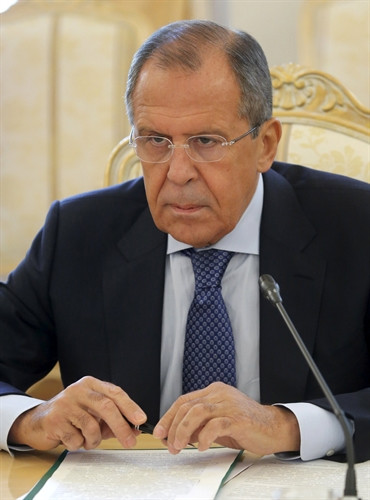 Ngoại trưởng Nga Sergei Lavrov tại một cuộc họp ở thủ đô Moscow ngày 5/10. Ảnh: Reuters/TTXVN