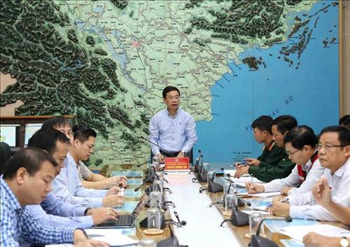 Phó Chánh Văn phòng Ban Chỉ đạo Trung ương về phòng chống thiên tai Nguyễn Trường Sơn phát biểu. Ảnh: Vũ Sinh - TTXVN Phó Chánh Văn phòng Ban Chỉ đạo Trung ương về phòng chống thiên tai Nguyễn Trường Sơn phát biểu. Ảnh: Vũ Sinh - TTXVN
