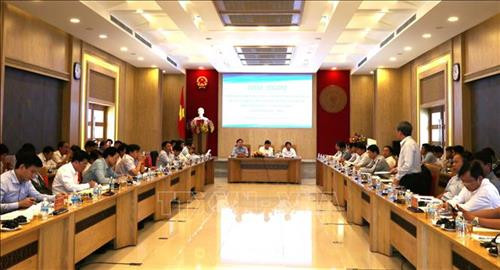 Hội nghị triển khai công tác giải phóng mặt bằng Dự án xây dựng một số đoạn đường bộ cao tốc Bắc - Nam phía Đông. Ảnh: Phan Tiên Minh - TTXVN Hội nghị triển khai công tác giải phóng mặt bằng Dự án xây dựng một số đoạn đường bộ cao tốc Bắc - Nam phía Đông. Ảnh: Phan Tiên Minh - TTXVN