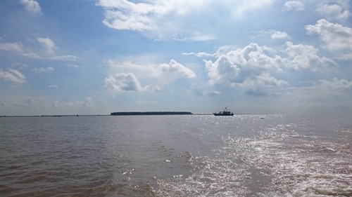 Cồn Nổi nhìn từ xa. Cồn Nổi nhìn từ xa.