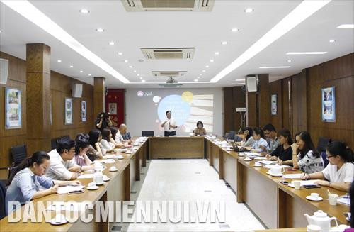 Quang cảnh cuộc họp, công bố kết quả khảo sát "Niềm tin và thới quen đọc sách của giới trẻ tại thành phố Hồ Chí Minh