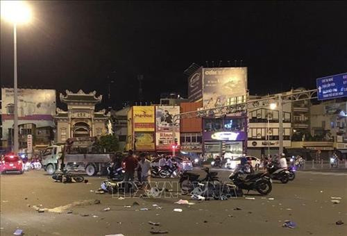 Hiện trường vụ tai nạn. Ảnh: TTXVN