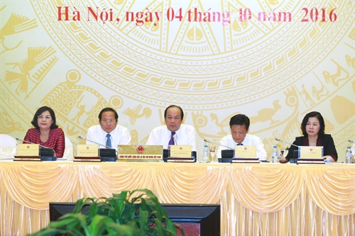 Họp báo Chính phủ thường kỳ, chiều 4/10. Ảnh: TTXVN Họp báo Chính phủ thường kỳ, chiều 4/10. Ảnh: TTXVN