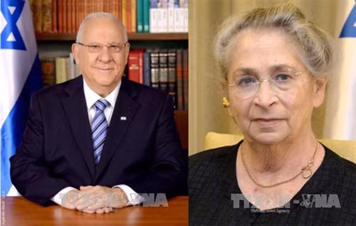 Tổng thống Nhà nước Israel Reuven Ruvi Rivlin và Phu nhân. Ảnh: TTXVN phát