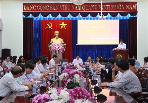Quang cảnh buổi làm việc. Ảnh: Phạm Cường- TTXVN