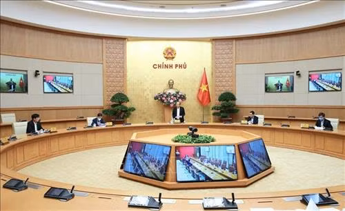 Phó Thủ tướng Thường trực Chính phủ Trương Hòa Bình, Trưởng Ban Chỉ đạo 896 phát biểu. Ảnh: Doãn Tấn - TTXVN
