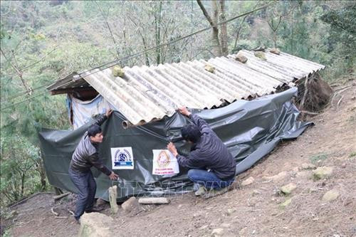 Thành viên Hội Bảo vệ động vật Việt Nam cùng cán bộ thú y tỉnh Lạng Sơn trực tiếp hướng dẫn bà con kỹ thuật che chắn chuồng trại. Ảnh: Ngọc Tùng – TTXVN Thành viên Hội Bảo vệ động vật Việt Nam cùng cán bộ thú y tỉnh Lạng Sơn trực tiếp hướng dẫn bà con kỹ thuật che chắn chuồng trại. Ảnh: Ngọc Tùng – TTXVN