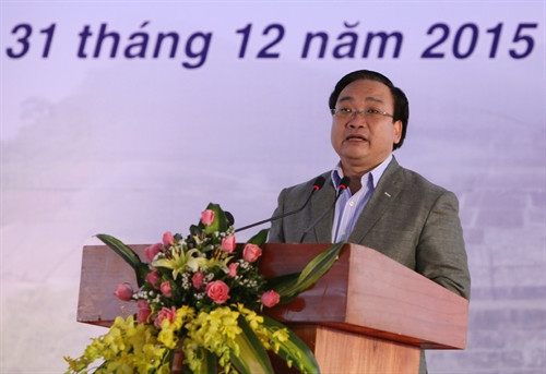 Phó Thủ tướng Hoàng Trung Hải phát biểu tại buổi lễ. Ảnh: Ngọc Hà - TTXVN Phó Thủ tướng Hoàng Trung Hải phát biểu tại buổi lễ. Ảnh: Ngọc Hà - TTXVN