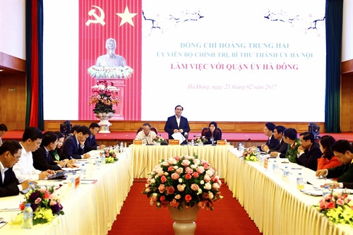 Quang cảnh buổi làm việc. Ảnh: An Đăng – TTXVN