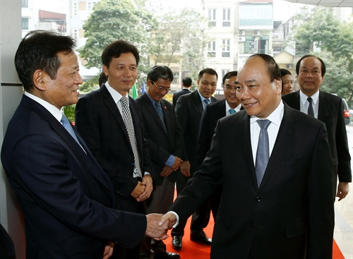 Thủ tướng Nguyễn Xuân Phúc và các đại biểu. Ảnh:Thống Nhất-TTXVN