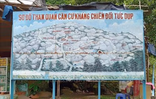 Khu di tích lịch sử Đồi Tức Dụp trong tương lai sẽ thành điểm du lịch lịch sử nổi tiếng. Ảnh: Thanh Sang-TTXVN