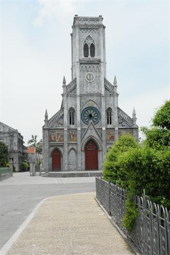 Nhà thờ ở thành phố Nam Định. Ảnh:internet