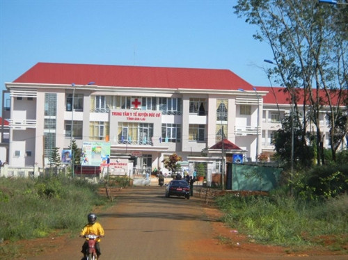 Một góc Trung tâm y tế huyện Đức Cơ vừa được xây dựng và đưa vào hoạt động.