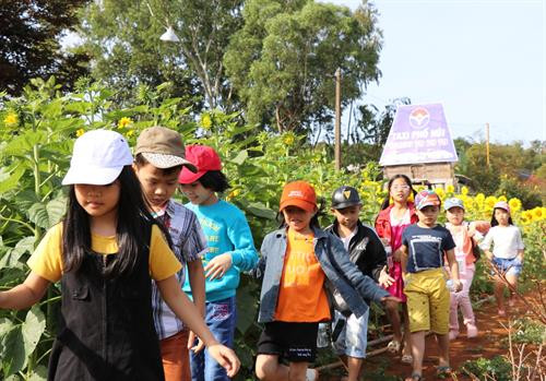 Nông trại đón hàng nghìn lượt khách tham quan là học sinh các trường học trên địa bàn. Nông trại đón hàng nghìn lượt khách tham quan là học sinh các trường học trên địa bàn.