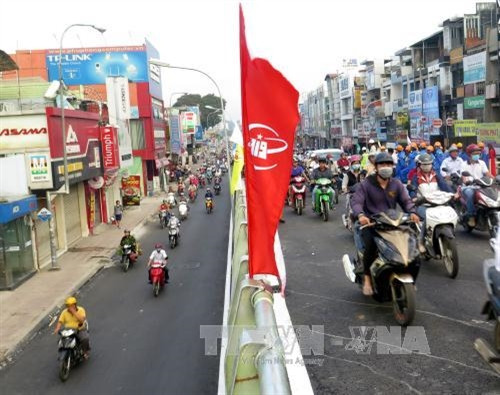 Thông xe nhánh 1 Nguyễn Oanh - Nguyễn Kiệm. Ảnh: Hoàng Hải-TTXVN