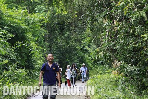 Các phóng viên tham gia khóa tập guấn tham quan thực tế tại Vườn Quốc gia Cát Tiên
