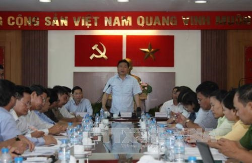 Quang cảnh buổi làm việc. Ảnh: Thanh Vũ-TTXVN