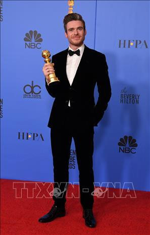 Nam diễn viên Richard Madden (trong ảnh) giành giải quan trọng "Nam diễn viên chính xuất sắc nhất - Phim truyền hình chính kịch" nhờ vai diễn trong "Bodyguard". Ảnh: AFP/ TTXVN Nam diễn viên Richard Madden (trong ảnh) giành giải quan trọng "Nam diễn viên chính xuất sắc nhất - Phim truyền hình chính kịch" nhờ vai diễn trong "Bodyguard". Ảnh: AFP/ TTXVN