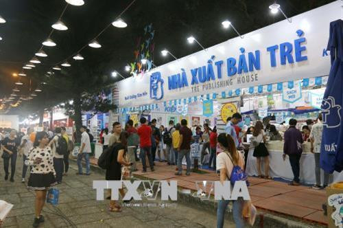 Một góc Hội sách Thành phố Hồ Chí Minh lần thứ 10. Ảnh: Thanh Vũ-TTXVN