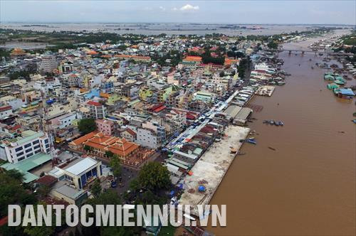 Một góc Thành phố Châu Đốc ngày nay