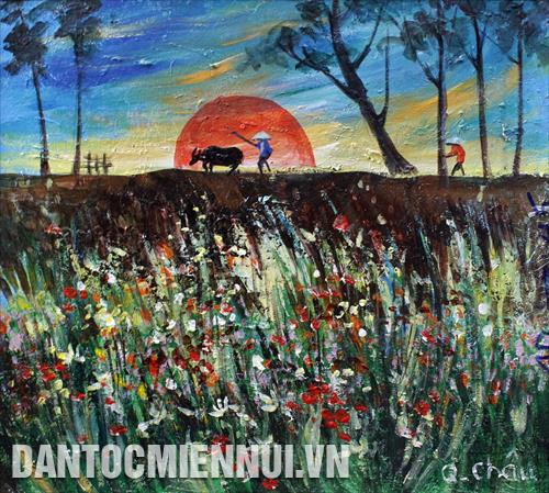 Một số tác phẩm được trưng bày tại triển lãm