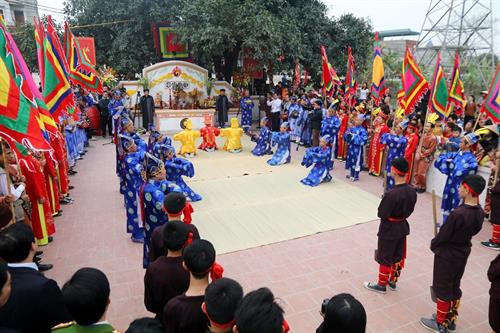 Lễ tế Vua Hùng. Ảnh: Trung Kiên - TTXVN