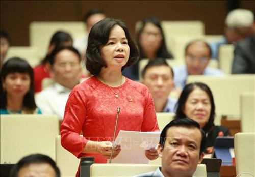 Đại biểu Quốc hội tỉnh Quảng Ngãi Phạm Thị Thu Trang đặt câu hỏi. Ảnh: Doãn Tấn - TTXVN Đại biểu Quốc hội tỉnh Quảng Ngãi Phạm Thị Thu Trang đặt câu hỏi. Ảnh: Doãn Tấn - TTXVN