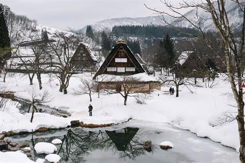 Shirakawago thuộc tỉnh Gifu, Nhật Bản. Đây là một trong những ngôi làng độc đáo của xứ Phù Tang. Mặc cho những biến đổi về kinh tế, thiên tai, Shirakawago vẫn giữ nguyên hình dáng, kiến trúc từ 400 năm trước. Shirakawago chỉ cách các thành phố lớn như Nagoya hay Kanazawa 2-3 tiếng đi xe buýt. Làng được UNESCO công nhận là di sản thế giới từ năm 1995. Hiện Shirakawago có khoảng 114 ngôi nhà với hơn 20 căn nhà cổ bằng gỗ được gìn giữ gần như nguyên vẹn. Điểm đặc biệt của những căn nhà này là mái nhà được thiết kế như bàn tay chắp vào nhau để cầu nguyện. Thiết kế này vừa mang tính tôn giáo vừa để chống chọi với những trận bão tuyết. Trong tiếng Nhật Bản, Shirakawago có nghĩa là bạch xuyên hương, tức làng của những con sông trắng. Người dân ở đây vẫn gìn giữ và duy trì nhiều nghi lễ cổ xưa có từ thế kỷ XVII. Một trong những lễ hội đặc biệt nhất ở đây là "Shirakawago Winter Light-up". Vào mùa đông, cả ngôi làng sẽ thắp sáng vào 6 đêm trong 3 tuần (mỗi tuần 2 đêm). Mỗi năm, làng Shirakawago chỉ lên đèn 6 lần nên mặc cho thời tiết giá lạnh, hàng nghìn du khách vẫn đổ về đây để được chiêm ngưỡng cảnh tượng đặc biệt này. Mỗi đêm, chỉ 500 du khách được leo lên đỉnh núi để chiêm ngưỡng khung cảnh độc nhất vô nhị này. Giữa tiết trời se lạnh, những ngôi nhà gỗ phủ đầy tuyết trắng đồng loạt lên đèn tạo nên một khung cảnh huyền ảo như bước ra từ một câu chuyện cổ tích. Du khách có thể đến làng Shirakawago suốt 4 mùa trong năm. Mùa nào cũng sẽ có những lễ hội truyền thống rất thú vị. Để vào làng, du khách phải đi qua một cây cầu dây dài 107 m. Người dân gọi đây là cầu Deaibasi, có nghĩa là cầu Kỳ duyên với mong muốn mọi người luôn hòa thuận, sum vầy. Mùa đông, cây cầu được phủ tuyết trắng, mùa xuân tuyết tan tạo thành một con suối nhỏ ngày đêm róc rách chảy. Trước cổng làng có một con sông nhỏ chạy men theo bìa rừng. Vào mùa thu, những hàng cây thay lá dọc 2 bờ sông tạo nên một khung cảnh lãng mạn cho làng cổ Shirakawago. Nhiệt độ trung bình ở làng Shirakawago vào mùa đông luôn dưới 0 độ C. Vào những ngày này, người dân rất ít ra ngoài, mọi sinh hoạt gia đình đều gói gọn trong ngôi nhà gỗ 3 tầng. Tầng một thường là phòng sum vầy, có lò sưởi. Các tầng tiếp theo dùng để nuôi tằm hoặc chứa các dụng cụ nông nghiệp. Ngày nay người dân ở Shirakawago không còn làm nông nhiều, những tầng này chủ yếu phục vụ du khách tham quan. Shirakawago thuộc tỉnh Gifu, Nhật Bản. Đây là một trong những ngôi làng độc đáo của xứ Phù Tang. Mặc cho những biến đổi về kinh tế, thiên tai, Shirakawago vẫn giữ nguyên hình dáng, kiến trúc từ 400 năm trước. Shirakawago chỉ cách các thành phố lớn như Nagoya hay Kanazawa 2-3 tiếng đi xe buýt. Làng được UNESCO công nhận là di sản thế giới từ năm 1995. Hiện Shirakawago có khoảng 114 ngôi nhà với hơn 20 căn nhà cổ bằng gỗ được gìn giữ gần như nguyên vẹn. Điểm đặc biệt của những căn nhà này là mái nhà được thiết kế như bàn tay chắp vào nhau để cầu nguyện. Thiết kế này vừa mang tính tôn giáo vừa để chống chọi với những trận bão tuyết. Trong tiếng Nhật Bản, Shirakawago có nghĩa là bạch xuyên hương, tức làng của những con sông trắng. Người dân ở đây vẫn gìn giữ và duy trì nhiều nghi lễ cổ xưa có từ thế kỷ XVII. Một trong những lễ hội đặc biệt nhất ở đây là "Shirakawago Winter Light-up". Vào mùa đông, cả ngôi làng sẽ thắp sáng vào 6 đêm trong 3 tuần (mỗi tuần 2 đêm). Mỗi năm, làng Shirakawago chỉ lên đèn 6 lần nên mặc cho thời tiết giá lạnh, hàng nghìn du khách vẫn đổ về đây để được chiêm ngưỡng cảnh tượng đặc biệt này. Mỗi đêm, chỉ 500 du khách được leo lên đỉnh núi để chiêm ngưỡng khung cảnh độc nhất vô nhị này. Giữa tiết trời se lạnh, những ngôi nhà gỗ phủ đầy tuyết trắng đồng loạt lên đèn tạo nên một khung cảnh huyền ảo như bước ra từ một câu chuyện cổ tích. Du khách có thể đến làng Shirakawago suốt 4 mùa trong năm. Mùa nào cũng sẽ có những lễ hội truyền thống rất thú vị. Để vào làng, du khách phải đi qua một cây cầu dây dài 107 m. Người dân gọi đây là cầu Deaibasi, có nghĩa là cầu Kỳ duyên với mong muốn mọi người luôn hòa thuận, sum vầy. Mùa đông, cây cầu được phủ tuyết trắng, mùa xuân tuyết tan tạo thành một con suối nhỏ ngày đêm róc rách chảy. Trước cổng làng có một con sông nhỏ chạy men theo bìa rừng. Vào mùa thu, những hàng cây thay lá dọc 2 bờ sông tạo nên một khung cảnh lãng mạn cho làng cổ Shirakawago. Nhiệt độ trung bình ở làng Shirakawago vào mùa đông luôn dưới 0 độ C. Vào những ngày này, người dân rất ít ra ngoài, mọi sinh hoạt gia đình đều gói gọn trong ngôi nhà gỗ 3 tầng. Tầng một thường là phòng sum vầy, có lò sưởi. Các tầng tiếp theo dùng để nuôi tằm hoặc chứa các dụng cụ nông nghiệp. Ngày nay người dân ở Shirakawago không còn làm nông nhiều, những tầng này chủ yếu phục vụ du khách tham quan.