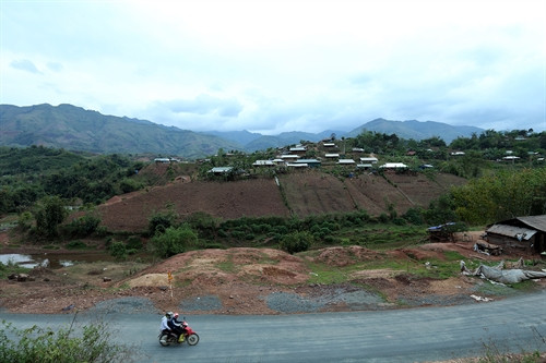 Một góc bản Nậm Pố, xã Mường Nhé, huyện Mường Nhé