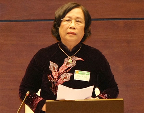 Bộ trưởng Bộ Lao động - Thương binh và Xã hội Phạm Thị Hải Chuyền. Ành: TTXVN Bộ trưởng Bộ Lao động - Thương binh và Xã hội Phạm Thị Hải Chuyền. Ành: TTXVN