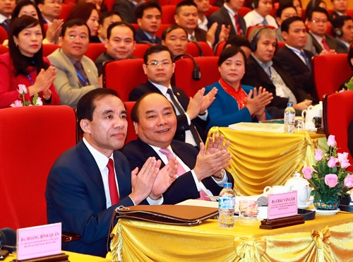 Thủ tướng Nguyễn Xuân Phúc và các đại biểu tham dự hội nghị. Ảnh: Thống Nhất – TTXVN