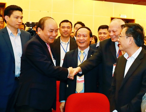 Thủ tướng Nguyễn Xuân Phúc và các đại biểu tham dự hội nghị. Ảnh: Thống Nhất – TTXVN