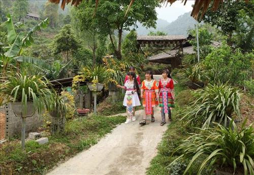 Bản Văn hóa du lịch cộng đồng, bản Lao Chải 1, xã Khun Há (Tam Đường, Lai Châu). Ảnh: Quý Trung – TTXVN Bản Văn hóa du lịch cộng đồng, bản Lao Chải 1, xã Khun Há (Tam Đường, Lai Châu). Ảnh: Quý Trung – TTXVN