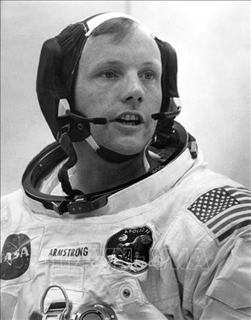 Phi hành gia Neil Armstrong người đặt bước chân đầu tiên của con người lên bề mặt Mặt Trăng. Ảnh: AFP/TTXVN