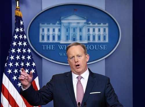 Người phát ngôn Nhà Trắng, ông Sean Spicer. THX/TTXVN