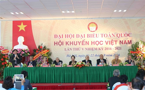 Đoàn Chủ tịch Đại hội- Ảnh: Quý Trung- TTXVN