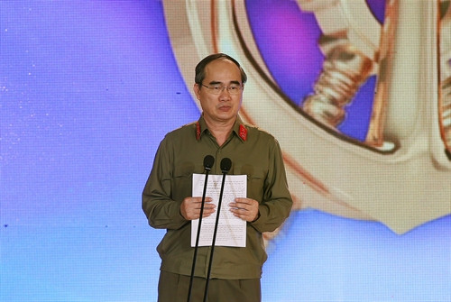 Chủ tịch Uỷ ban Trung ương MTTQ Việt Nam Nguyễn Thiện Nhân phát biểu tại Chương trình giao lưu. Ảnh: Nguyễn Dân – TTXVN Chủ tịch Uỷ ban Trung ương MTTQ Việt Nam Nguyễn Thiện Nhân phát biểu tại Chương trình giao lưu. Ảnh: Nguyễn Dân – TTXVN