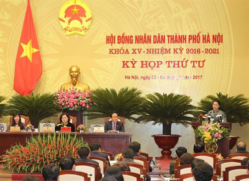 Chủ tịch Quốc hội Nguyễn Thị Kim Ngân phát biểu. Ảnh: Trọng Đức - TTXVN Chủ tịch Quốc hội Nguyễn Thị Kim Ngân phát biểu. Ảnh: Trọng Đức - TTXVN