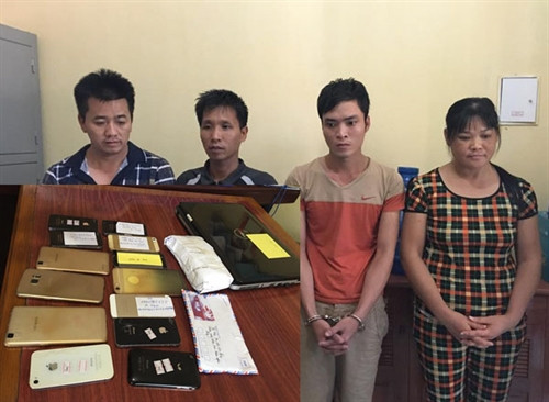 Các đối tượng trong đường dây đánh bạc và số tang vật thu được Các đối tượng trong đường dây đánh bạc và số tang vật thu được