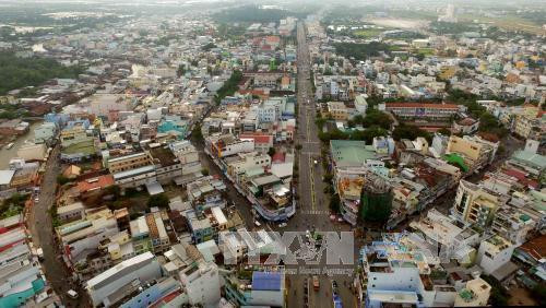 Thành phố Cà Mau hôm nay nhìn từ trên cao. Ảnh: An Hiếu – TTXVN