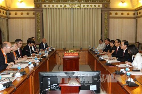 Quang cảnh buổi tiếp. Ảnh: Thanh Vũ - TTXVN